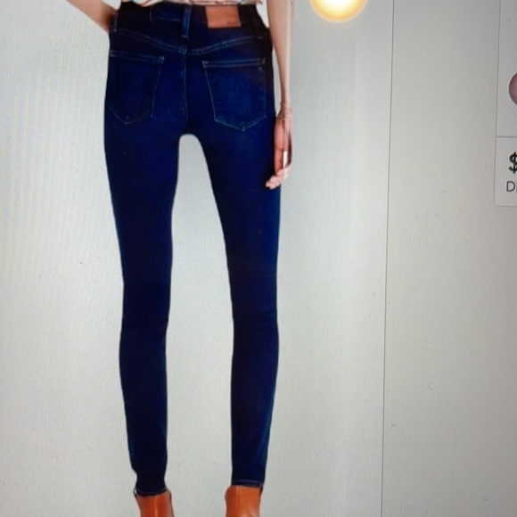 Madewell 10” high rise blue jean skinny size 27 - Picture 5 of 9